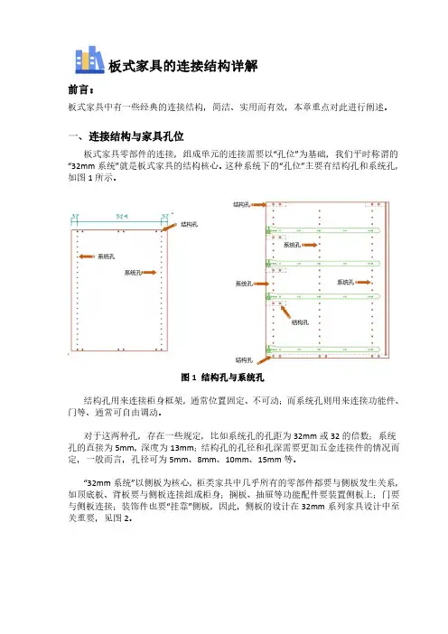 板式家具的连接结构详解