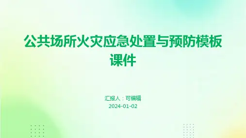 公共场所火灾应急处置与预防模板课件