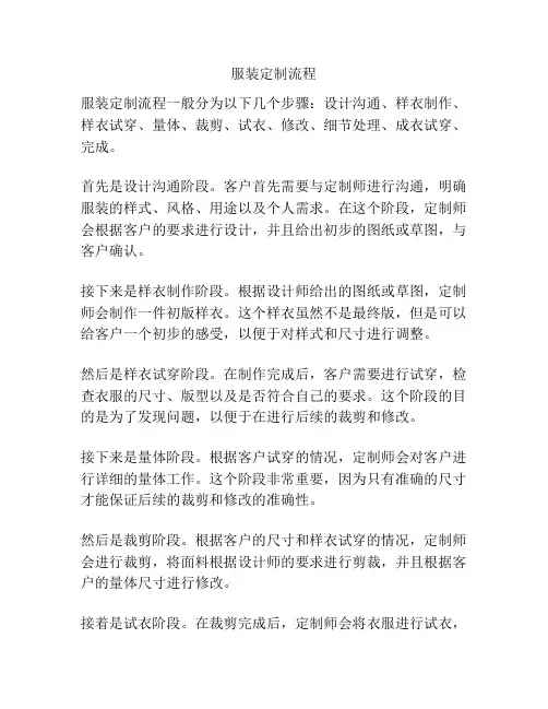 服装定制流程