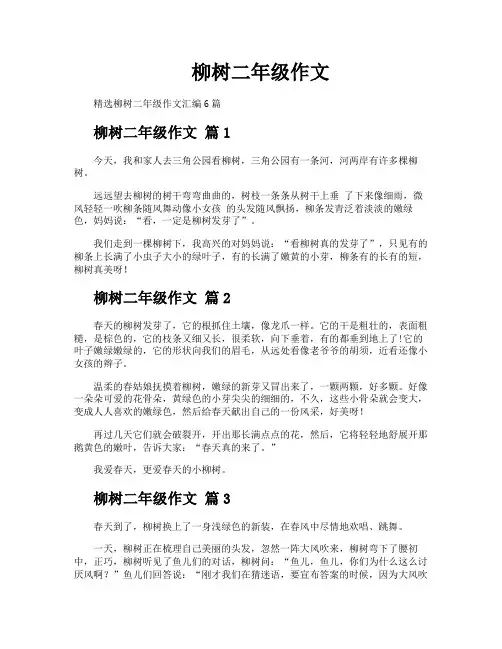 柳树二年级作文