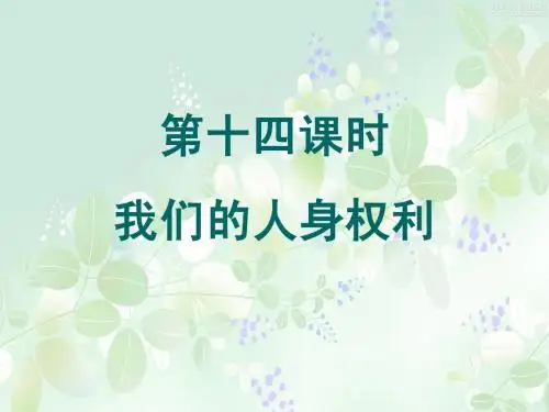 九年级思品第一轮复习第十四课时