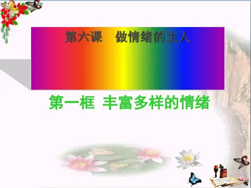 〔人教版〕丰富多样的情绪 教学PPT课件10