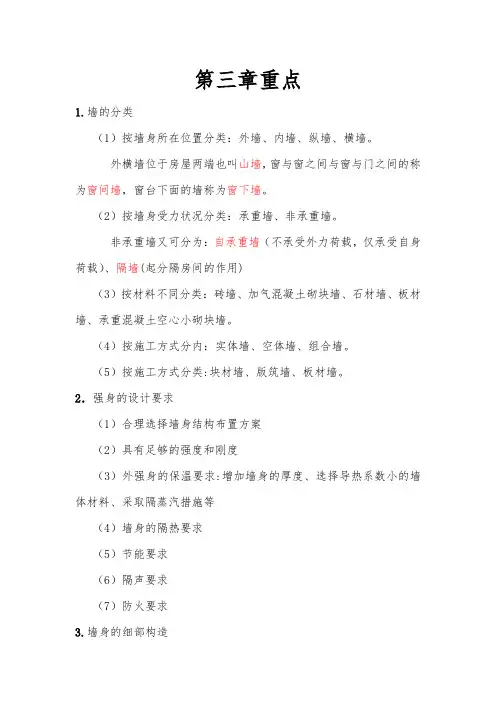 墙的分类