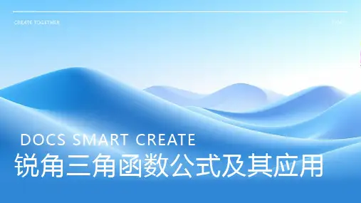 锐角三角函数公式