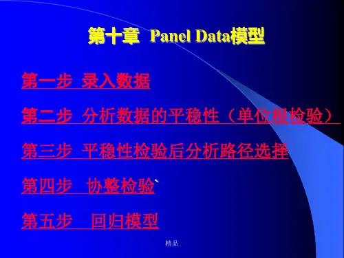 EVIEWS面板数据分析操作教程及实例解析课件.ppt