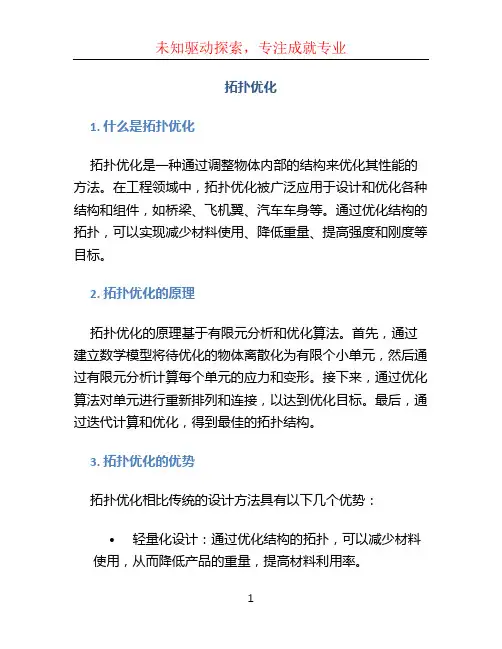 拓扑优化文档