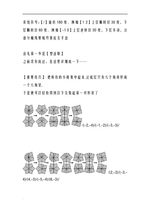sq1魔方还原教程