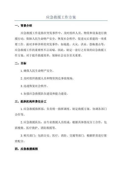 应急救援工作方案