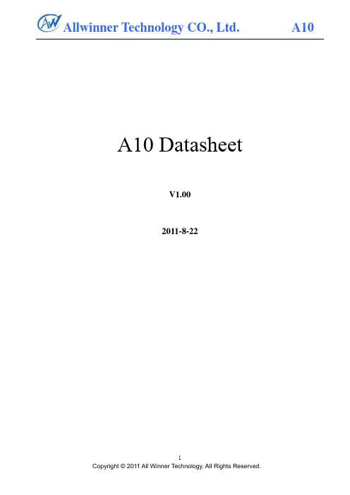 A10 datasheet_