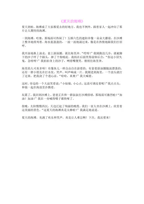 《夏天的海滩》