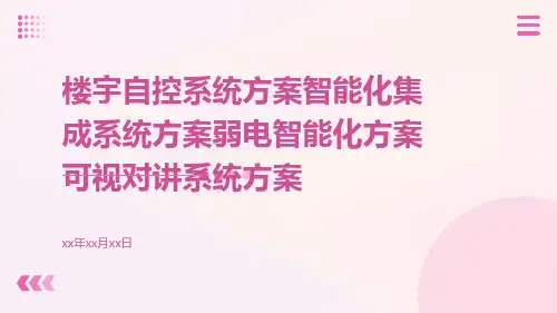 楼宇自控系统方案智能化集成系统方案弱电智能化方案可视对讲系统方案