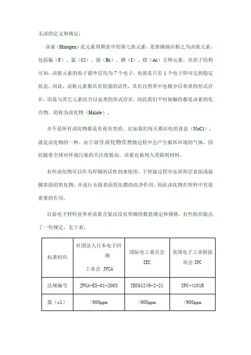 无卤法规