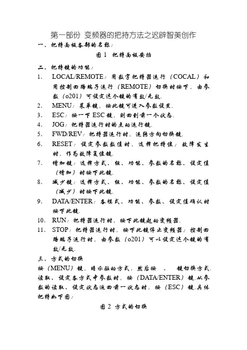 安川变频器的调试及参数设置表(齐全)