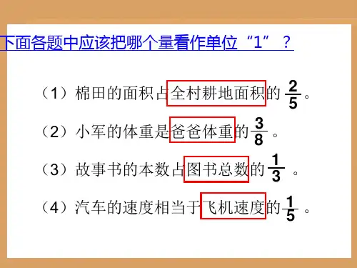分数除法应用题解决问题一