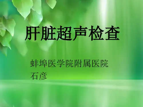 《肝脏超声检查》PPT课件