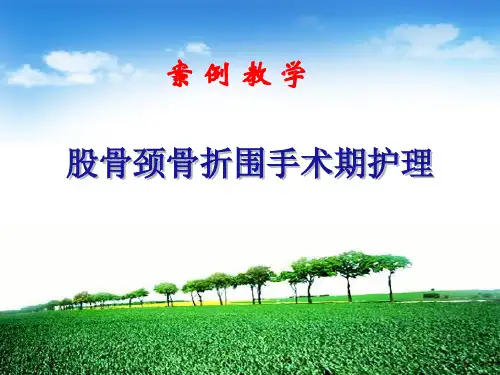 股骨颈骨折围手术期护理 PPT