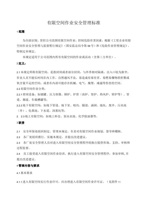 有限空间作业安全管理规定