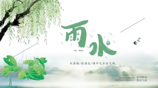 雨水二十四节气之介绍PPT课件