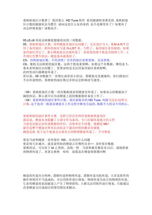 HDTunePro5.0 硬盘检测 说明书