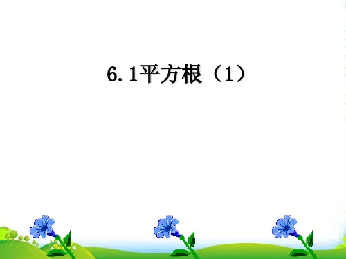 人教版七年级数学下册第六章《平方根-算术平方根》优课件