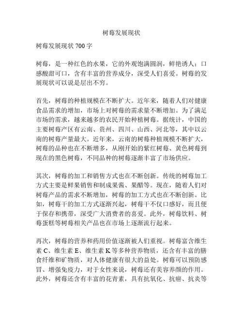 树莓发展现状