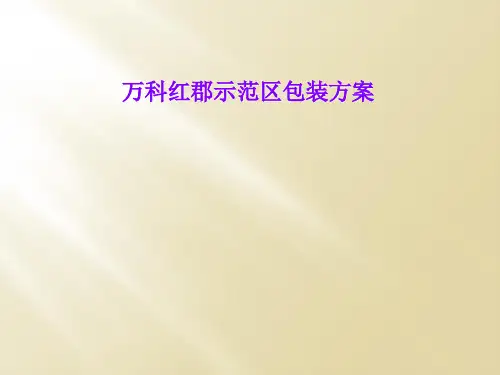 万科红郡示范区包装方案