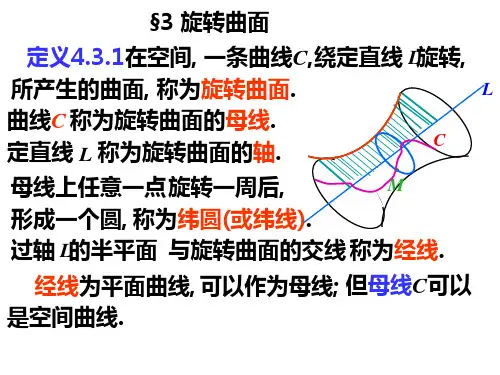 4.3旋转曲面