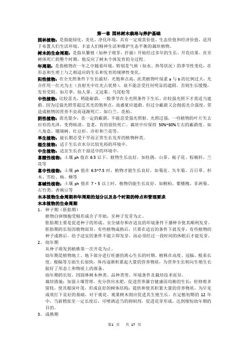 江苏自考园林植物栽培与养护 魏岩