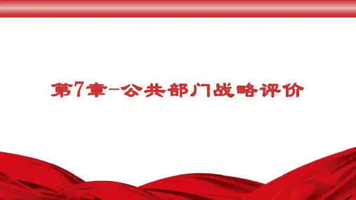 公共部门战略管理-第7章公共部门战略评价