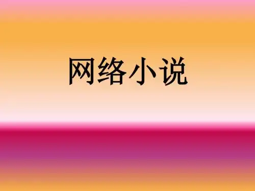 网络小说