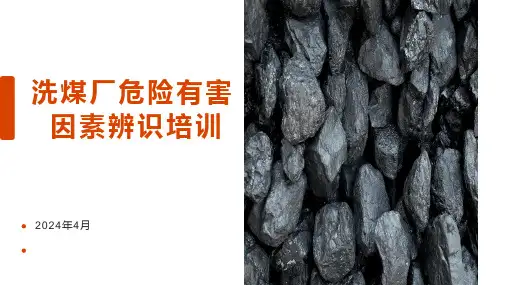 洗煤厂危险有害因素辨识培训PPT