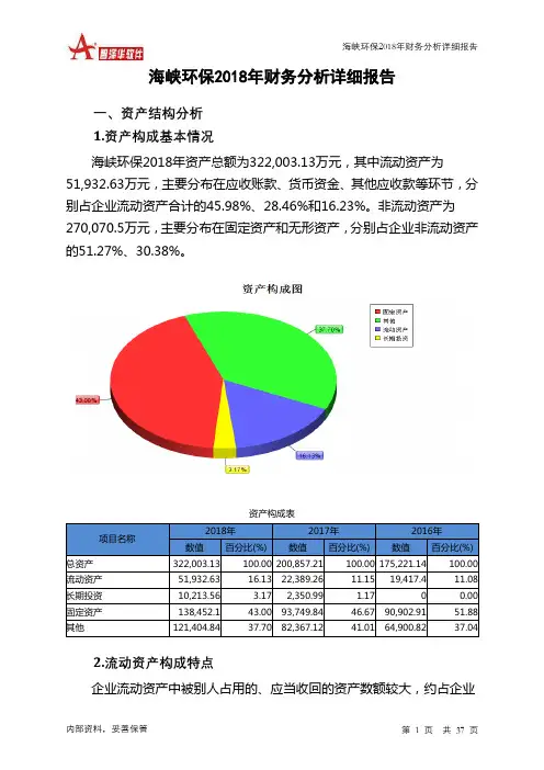 海峡环保2018年财务分析详细报告-智泽华