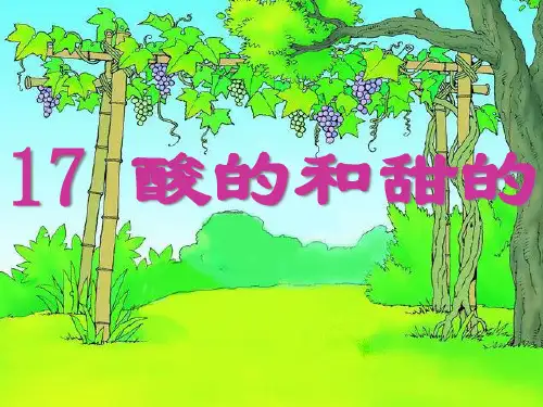 17酸的和甜的.优秀课件