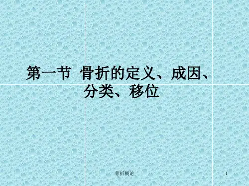 骨折概论课件