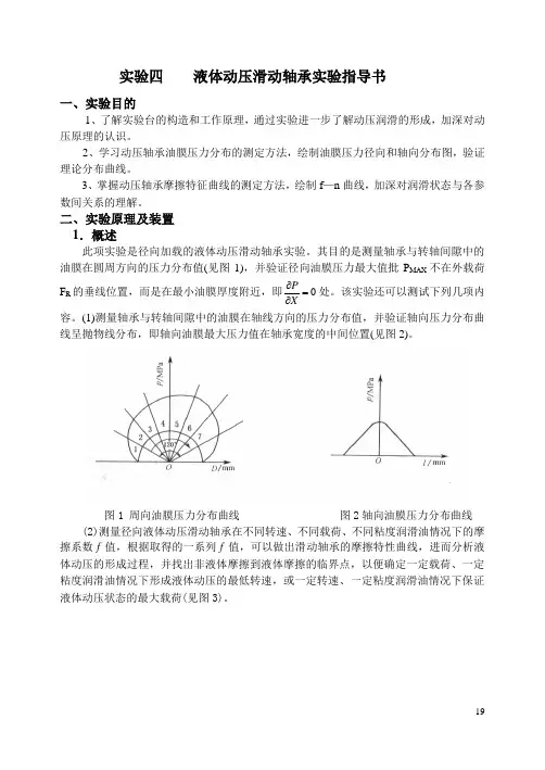 液体动压滑动轴承实验指导书