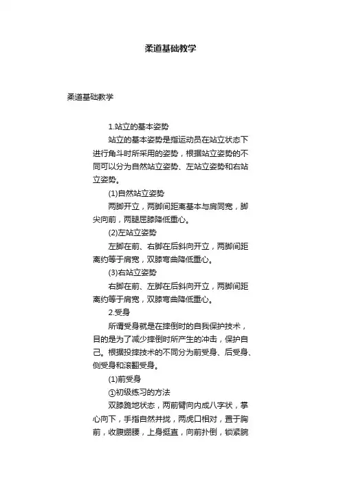 柔道基础教学