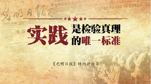 实践是检验真理的唯一标准教学课件 (4)