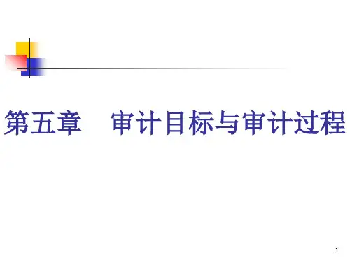 审计目标与审计过程