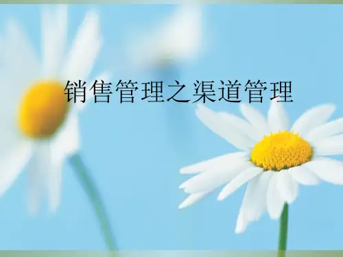 经销商的开发与渠道管理培训ppt课件