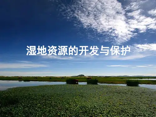 地理优质课湿地资源的开发与保护