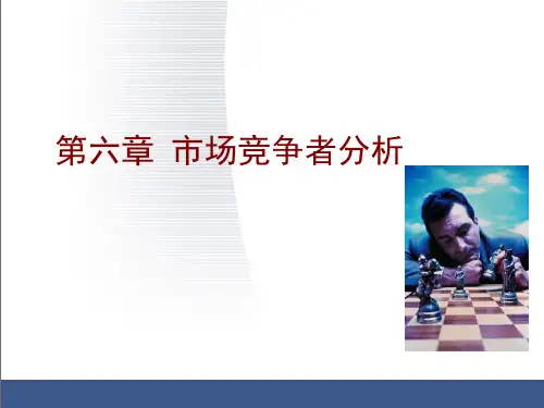 第六章市场竞争者分析ppt课件