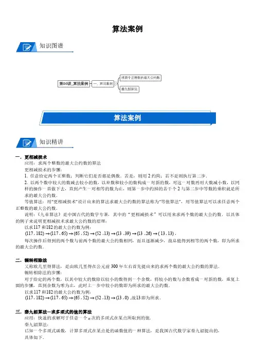 高中数学_算法案例