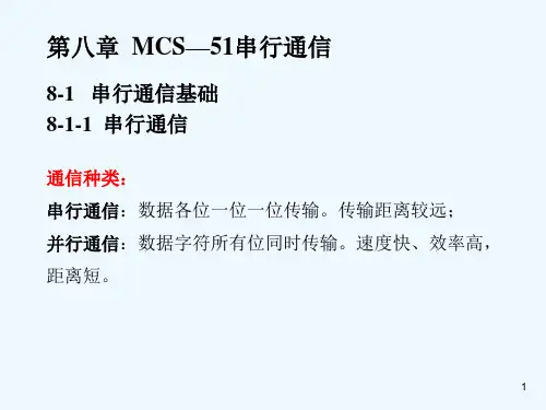 8单片机原理及应用(第八章串行通信)PPT课件