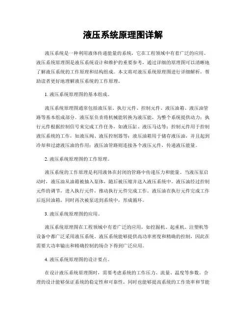 液压系统原理图详解