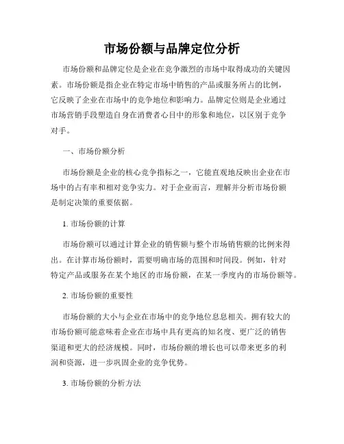 市场份额与品牌定位分析