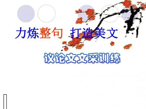 高中作文_议论文文采训练