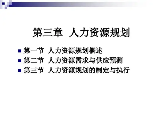 第三章人力规划3