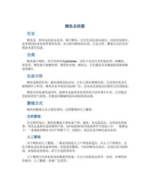 鲤鱼总结篇