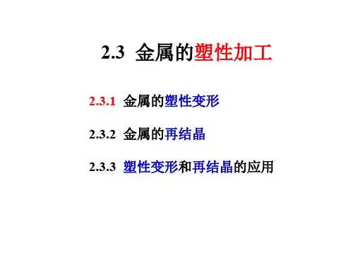 ch2-3金属的塑性加工