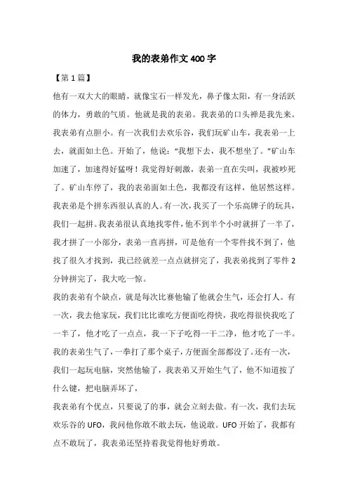 我的表弟作文400字